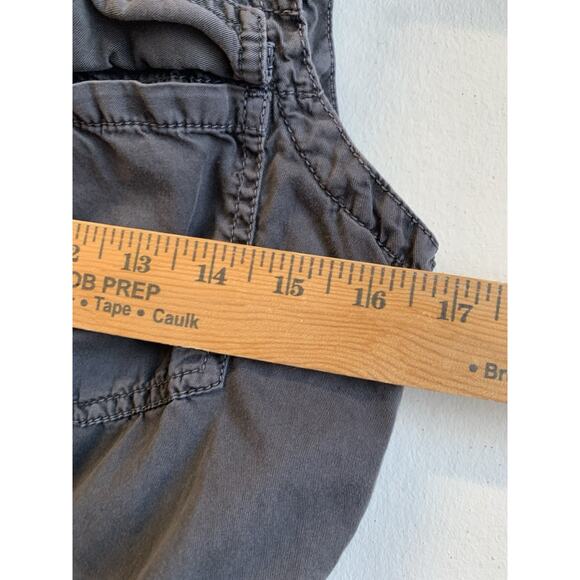 MUDD Women’s Vest Utility Full Zip Snap Hooded Cargo Washed Gray Size Medium - Picture 4 of 7